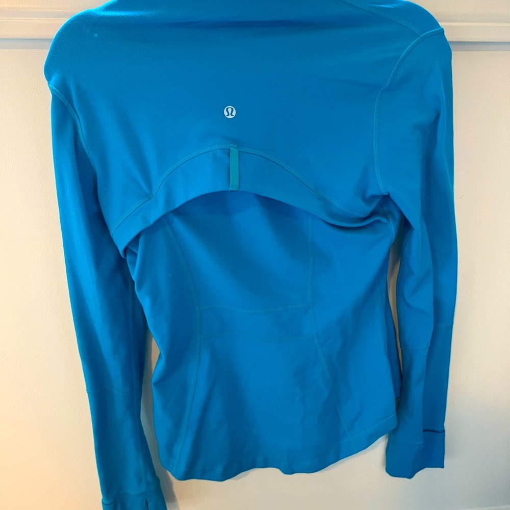 Bright blue Lululemon zip size 8